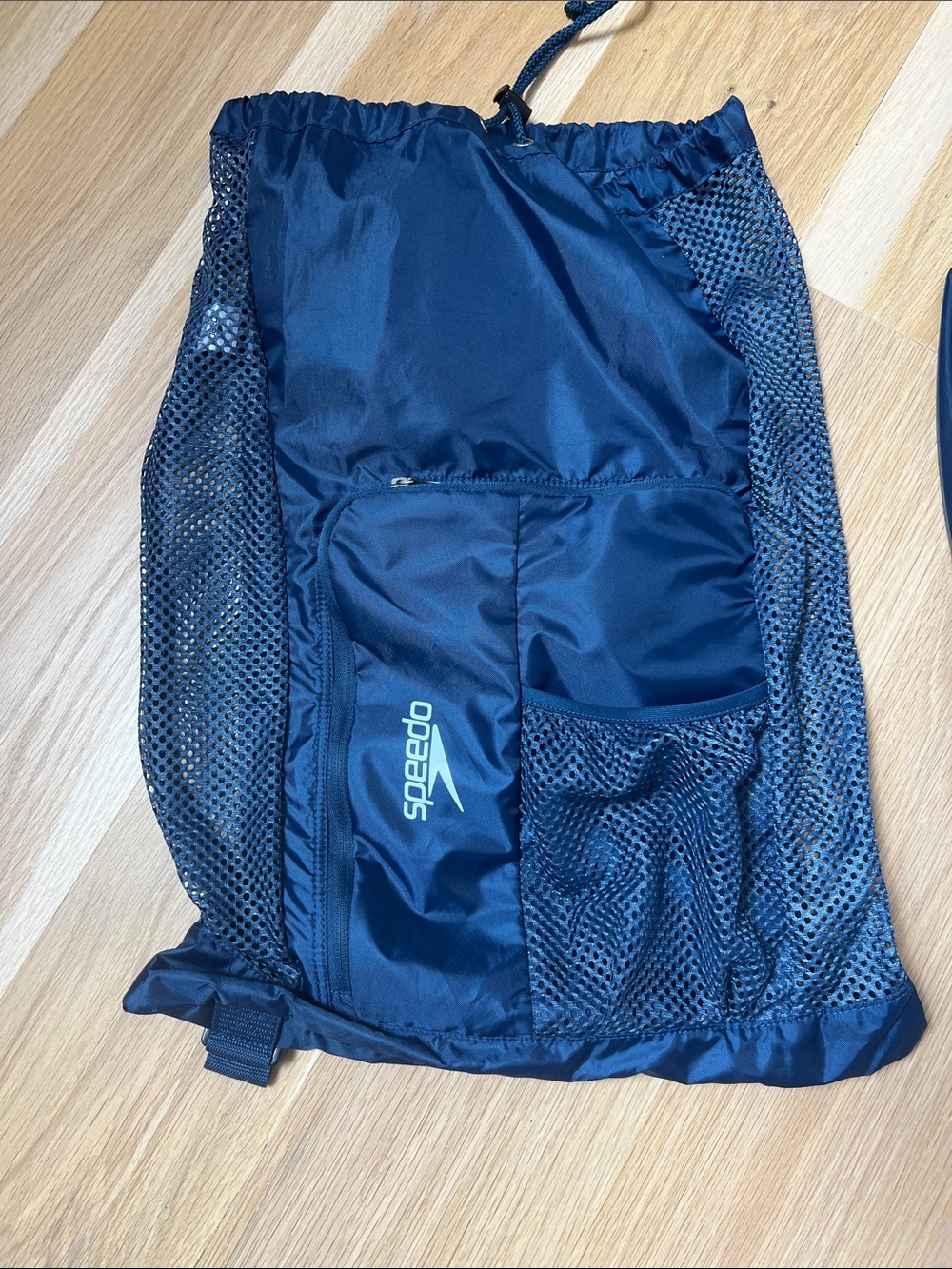 Speedo Navy Blue Mesh Swim Backpack Sack